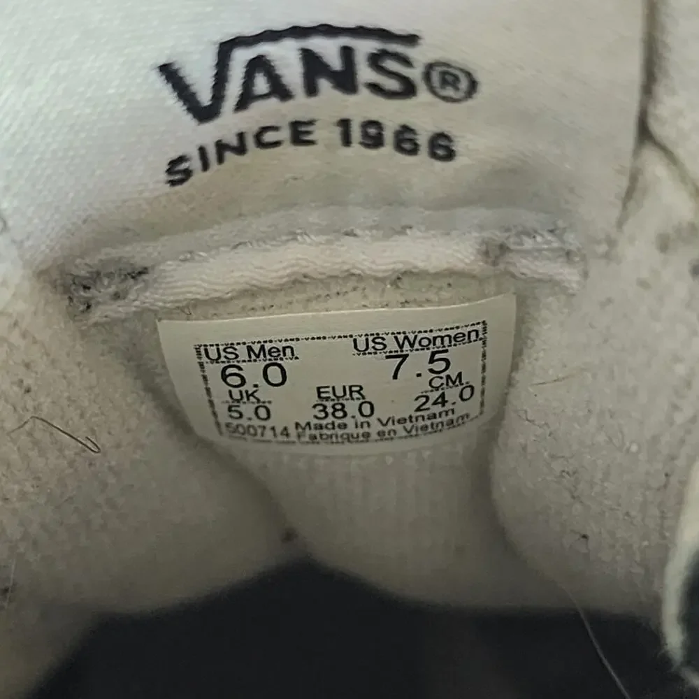 Vans Black and White Sk8-Hi Platform Sneakers - Picture 9 of 9